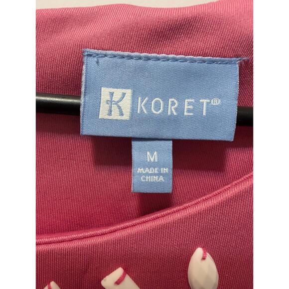Koret Coral Sleeveless Spring Summer Dress Workwear Evening Business Size M - Picture 4 of 8